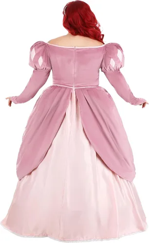 Vista 6 de Disfraz de Ariel para mujer, talla grande, color rosa