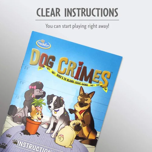 Vista 7 de ThinkFun Dog Crimes Juego de Lógica – Rompecabezas Atractivo para Niños y Adultos Divertido Tema de Detective Desarrollador de Habilidades