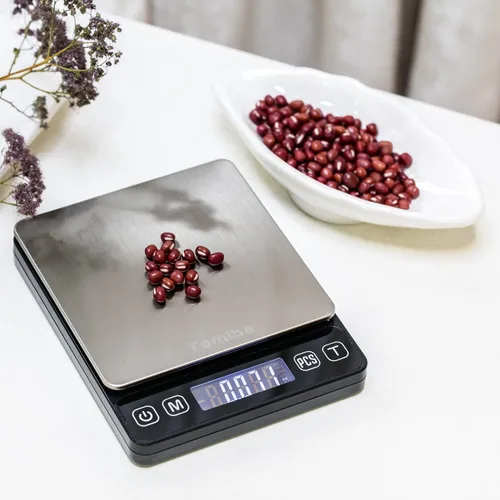 Vista 6 de Báscula digital de bolsillo de precisión de 17.64 oz, resolución de 0.00 oz, incluye un peso de calibración