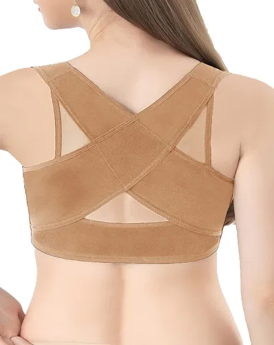 Vista 4 de Soporte para el pecho para mujer, corrector de postura, chaleco moldeador, brasier moldeador, brasier push up, soporte de espalda