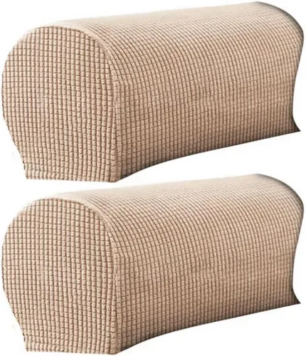 Vista 15 de Fundas elásticas beige a prueba de derrames y arañazos para sofá, sillón reclinable y sillón Ajuste fácil, tela lavable