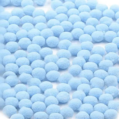 Vista 20 de 1000 pompones para manualidades de 1 pulgada, bolas de pompón mullidas de Navidad, pequeñas bolas de pompones para manualidades, proyectos