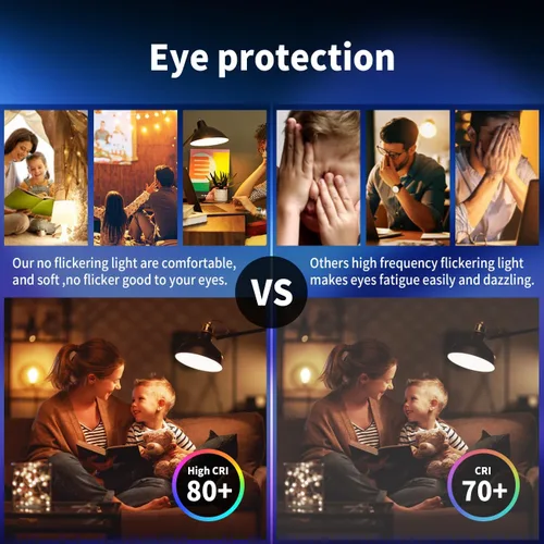 Vista 7 de ANWIO Matter - Bombillas inteligentes de 8.5 W (60 W de reemplazo) Bombilla LED A19 E26 compatible con la aplicación SmartThings, Alexa, Google