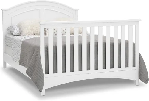 Vista 14 de Delta Children Perry, cuna convertible 6 en 1, con certificado Greenguard Gold, color blanco Bianca