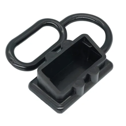 Vista 4 de Paquete de 2 cubiertas de conector de alimentación de 50 amperios, batería de cubierta suave, conector rápido de 50 A, cubierta antipolvo