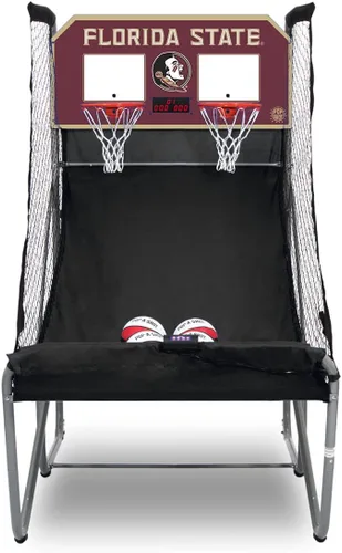 Vista 34 de Pop-A-Shot - Home Dual Shot with NCAA Graphics l Sensor Scoring l 16 Game Modes l 7 Balls l Foldable Storage l for All NCAA Fans