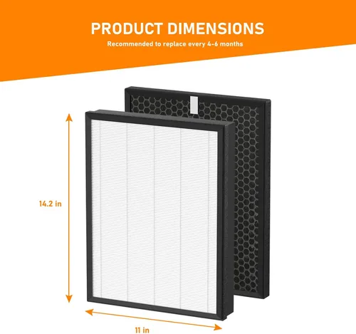 Vista 6 de AP-B102 - Juego de filtros de repuesto True HEPA compatibles con Alexapure Breeze AP-B102 y 3049 purificador de filtro de aire, filtro de aire 3