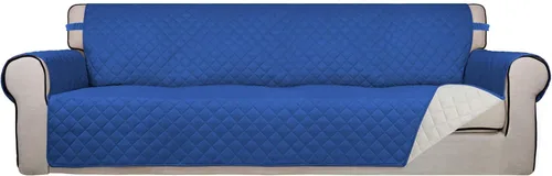 Vista 112 de PureFit - Funda de sofá acolchada reversible, protector de muebles impermeable, funda de sofá lavable con espuma antideslizante y correas elásticas