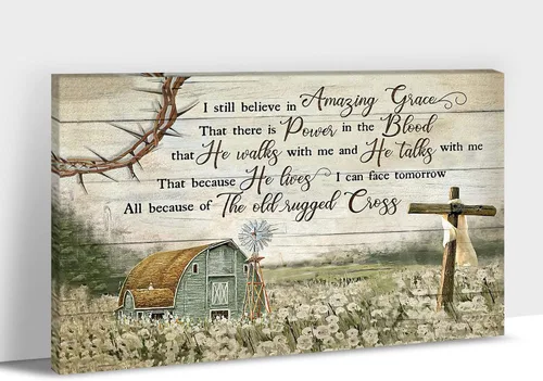 Vista 28 de Arte de pared de granja - Lienzo de arte de pared de margaritas con cita de Jesús, Hoy elijo fe, esperanza, amor, paz, alegría, pintura de flores