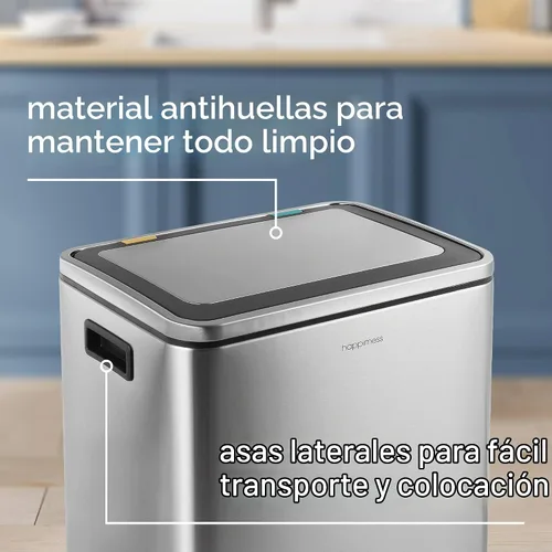 Vista 8 de happimess Elmo - Cubo doble de acero inoxidable de 8 galones