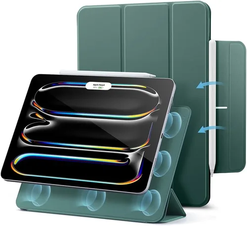 Vista 28 de ESR Funda para iPad Pro de 11 pulgadas, iPad Pro 11 Funda Folio (2022/2021/2020, 4ª/3ª/2ª generación), conexión magnética conveniente, soporte de 2