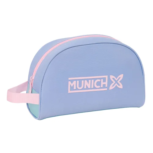 Vista 2 de Neceser de Viaje Munich Mellow Azul Rosa Azul cielo 28 x 18 x 10 cm