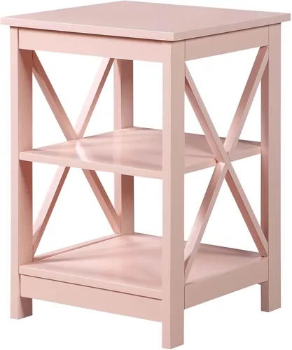 Vista 19 de Convenience Concepts Oxford Mesa Final de 15.75" - Mesa moderna de sala de estar con estantes de almacenamiento, mesa auxiliar de noche transicional