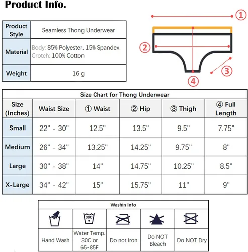 Vista 2 de SONTOP BASIC Ropa interior sin costuras para mujer, tangas en T en la espalda, de algodón, transpirables, paquete de 3 a 6