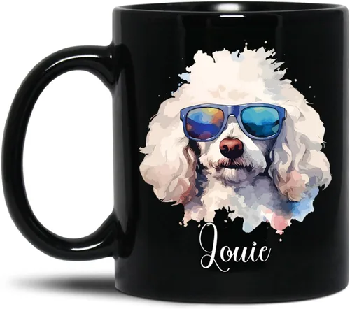 Vista 8 de Customized Boston Terrier Mug With Name, Boston Terrier Wearing Sunglasses Coffee Mug, Pet Dog Cup, New Dog Cup, Personalized Pet Memorial Mug Gift