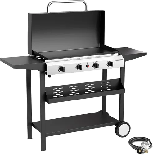 Vista 14 de Plancha de gas para barbacoa de 2 quemadores, 25.6 pulgadas