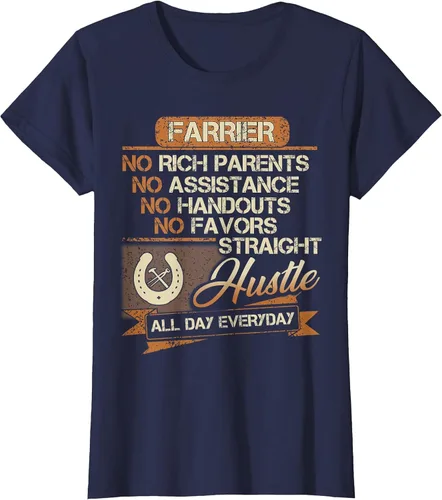Vista 10 de Funny Farrier T-Shirt for Men Dad Brother Uncle Papa Negro