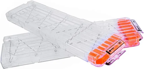 Vista 4 de pinzas para cartuchos de carga rápida, 4 unidades, 12 dardos para Nerf n-Strike Elite Blaster (naranja)