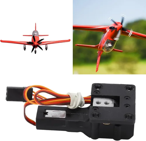Vista 6 de Oumefar Tren de aterrizaje retráctil eléctrico Tren de aterrizaje retráctil eléctrico para 1.1M RC Plane Fixed Wing Aircraft RC Accesorios
