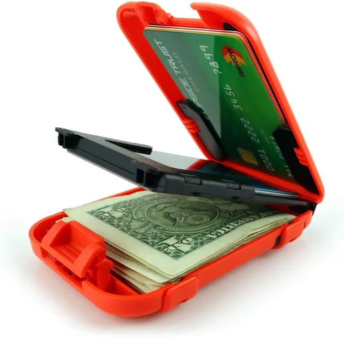 Vista 9 de Flipside Wallets 4 Cartera con bloqueo RFID para hombre con clip extraíble para dinero, delgada, segura y resistente a los golpes