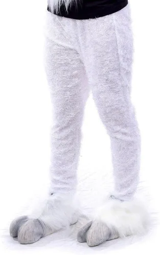 Vista 3 de Zagone Studios Leggings blancos peludos