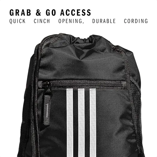 Vista 2 de adidas Alliance Sackpack - Mochila con cordón para deportes, bolsa de Negro/2