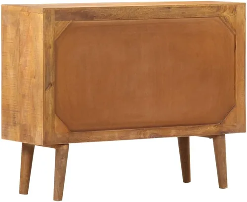 Vista 7 de vidaXL Aparador, aparador con patrón impreso, aparador de almacenamiento con cajones, armario lateral para sala de estar, comedor, mango de madera