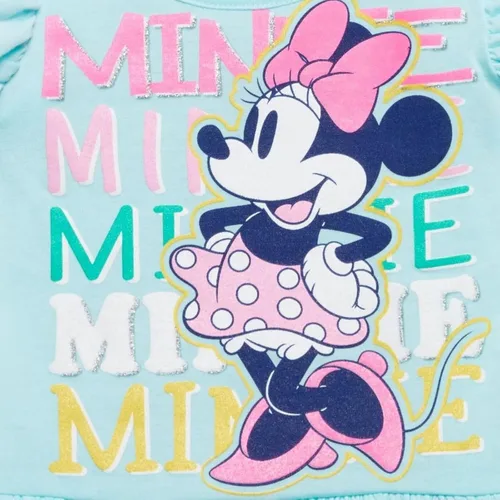 Vista 6 de Disney Minnie Mouse Tank Top y Active Retro Dolphin French Terry Shorts de bebé a niño pequeño