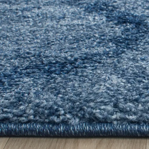 Vista 4 de SAFAVIEH Retro Collection - Alfombra decorativa de 2 pies 3 pulgadas x 5 pies, azul y azul oscuro, diseño abstracto moderno, no desprende pelusa