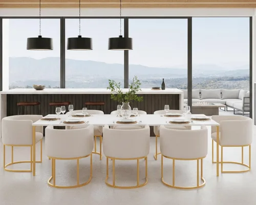 Vista 54 de HNY Silla de comedor moderna de mediados de siglo tapizada en forma de barril, negra, con brazos, silla de cocina y comedor de cuero, silla auxiliar
