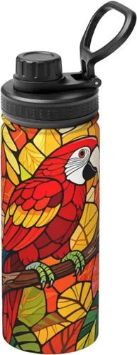 Vista 11 de Green tractor Insulated Stainless Steel Kettle Print Funny Water Bottle Insulated Ideal for Sports and Travel
