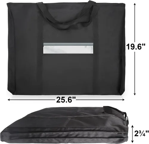 Vista 2 de JJRING Dacron - Bolsa ligera para portafolio de arte, 19.6 x 25.6 pulgadas