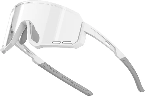 Vista 13 de Lentes de ciclismo fotocromáticos, UV400 TR90, marco para equitación, correr, béisbol, pesca, conducción para hombres y mujeres