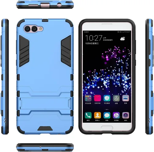 Vista 5 de MaiJin Funda para Huawei Nova 2S (6 pulgadas) 2 en 1 a prueba de golpes con función de atril Hybrid Dual Layer Armor Defender Funda protectora (azul)