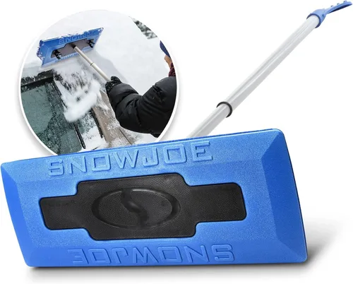 Vista 11 de Snow Joe - SJBLZD Escoba para nieve con removedor de hielo, Negro, Negro