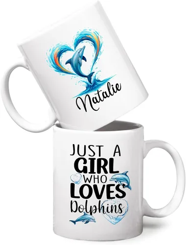 Vista 8 de Taza personalizada con texto en inglés "Just A Girl Who Loves Chick", tazas de cerámica con nombre personalizado para amantes del pollo, regalos
