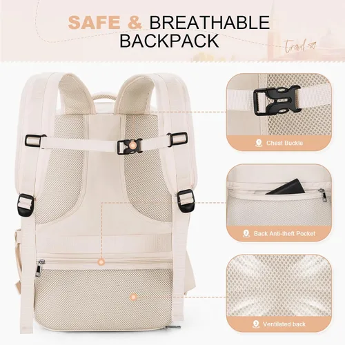 Vista 8 de Maelstrom - Mochila de viaje para hombres y mujeres, portátil de 17.3 pulgadas con compartimento para zapatos Detachable Crossbody Bag