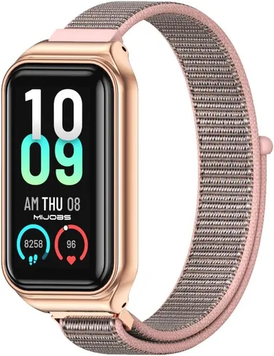 Vista 12 de Correa de repuesto de nailon para reloj, accesorios de pulsera inteligente para Amazfit 7 Fit Band