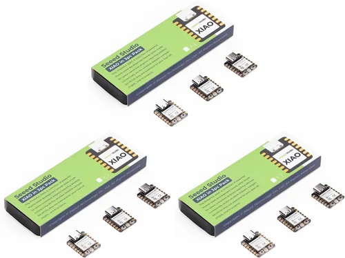 Vista 13 de Seeed Studio XIAO ESP32C3 - Pequeña placa MCU con Wi-Fi y BLE para escenarios de control de IoT. Microcontrolador con carga de batería, eficiencia