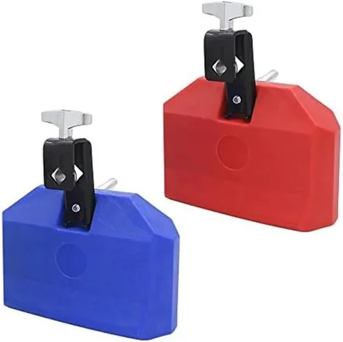 Vista 2 de 5 Inch Jam Block,Plastic Musical Percussion Block Compatible With Latin Drum Instrument(Blue)