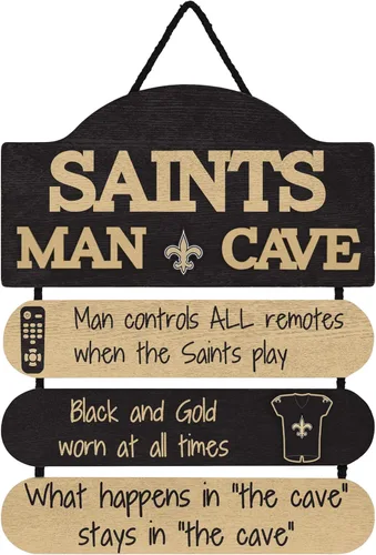 Vista 11 de NFL Team Logo Mancave Man Cave Hanging Wall Sign