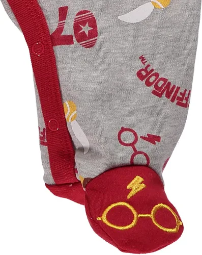Vista 4 de Harry Potter Baby Boys Footie Fleece Pajamas Baby Footed Pajamas Baby Sleeper Baby Gifts