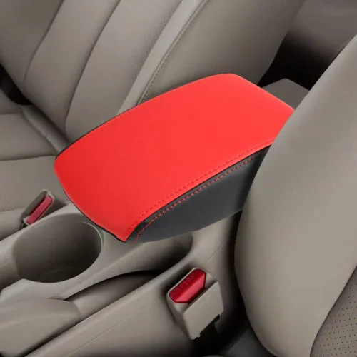 Vista 8 de LEXLEY, Con "SENTRA" LOGO - Funda para reposabrazos, almohadilla de consola central, impermeable, antiarañazos, de cuero, para Nissan 2013-2019