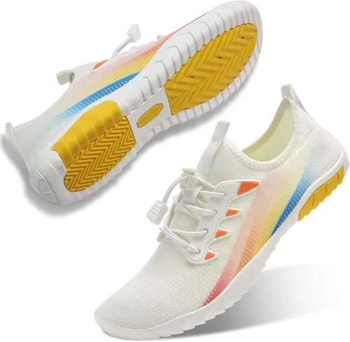 Vista 2 de WateLves Zapatos de agua para hombre y mujer, zapatos de natación de secado rápido, calcetines acuáticos, zapatos de piscina para surf, yoga