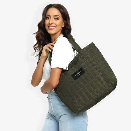 Vista 6 de Large Tote Bag for Women Travel Tote Bag SATIN SAINT lifestyle Women Tote Bags for Work Daily Womens Bags Beach Bag