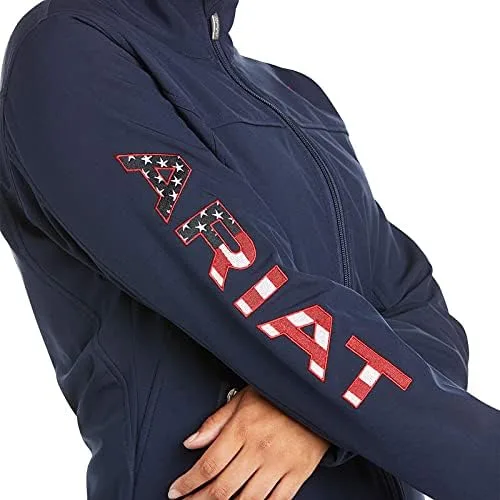 Vista 5 de ARIAT New Team Softshell - Chaqueta para mujer, color negro