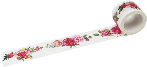 Vista 4 de Wrapables Diseños Decorativos Washi Cinta de Enmascarar, 0.787 in x 16.4 ft, Trenes de Navidad