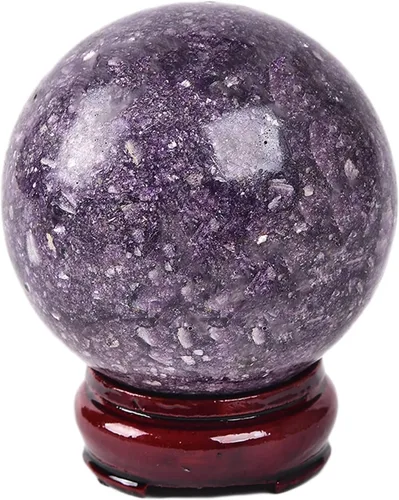 Vista 150 de JIC Gem Piedra Natural de Jaspe Africano Cristal de Curación Esfera Adivinación Bola de Piedra Preciosa, Feng Shui Reiki Aura Decoración