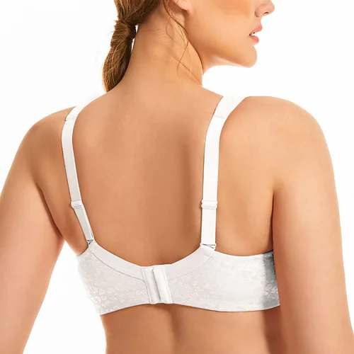 Vista 5 de Deyllo Sujetador minimizador para mujer, cobertura completa, sin varillas, cómodo, sin relleno, talla grande