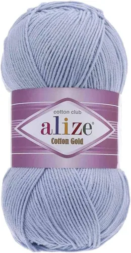 Vista 42 de 55% algodón 45% acrílico Alize Cotton Gold Yarn 1 madeja/bola 3.53 oz 360 yardas (1-crema)